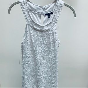 White Mini Eyelet Dress